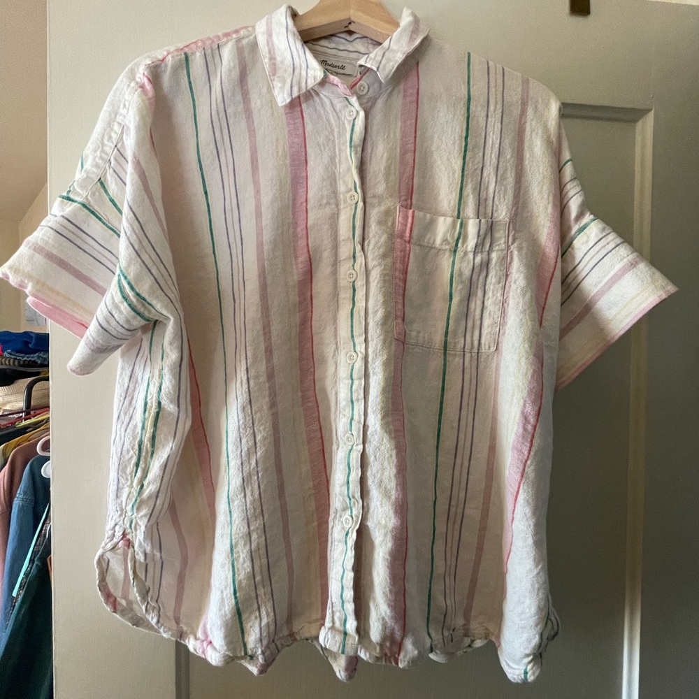 Madewell Striped Button Up